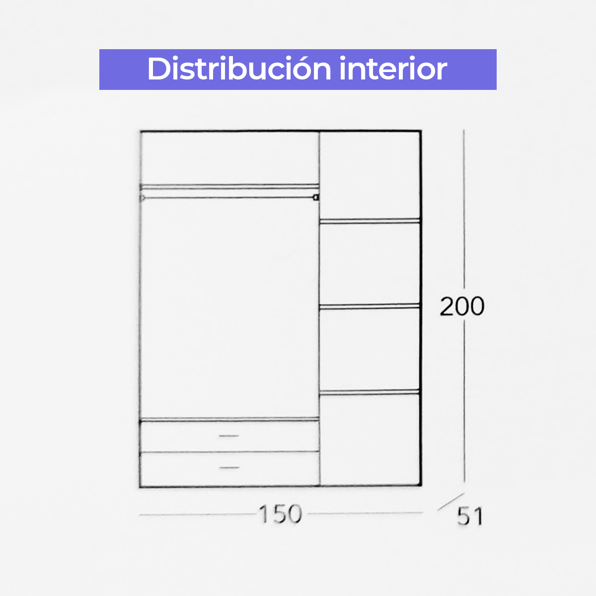 ARMARIO DE 3 PUERTAS