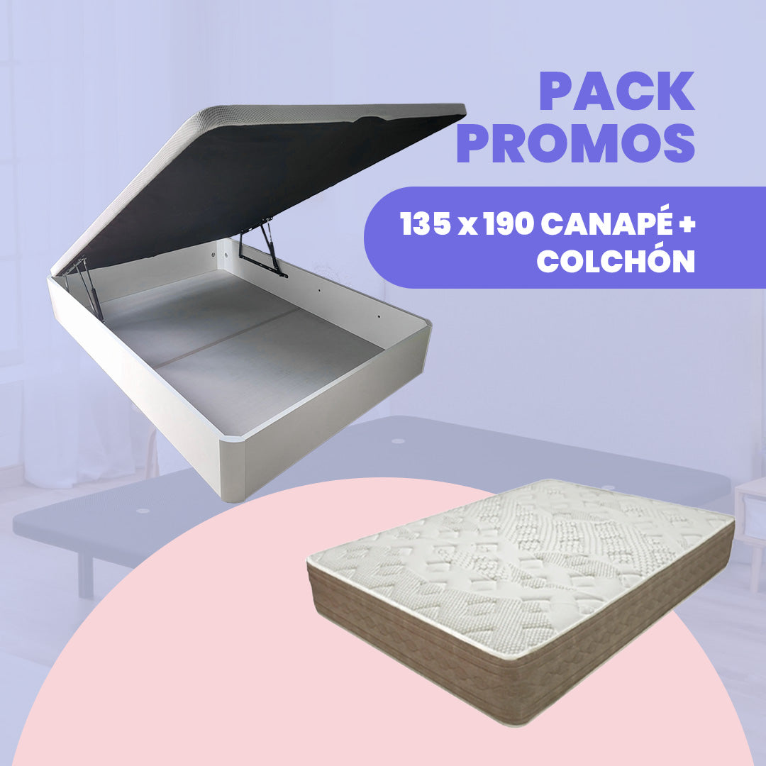 PACK 135 x 190 CANAPÉ + COLCHÓN