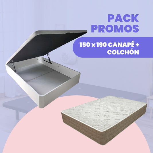 PACK 150 x 190 CANAPÉ + COLCHÓN