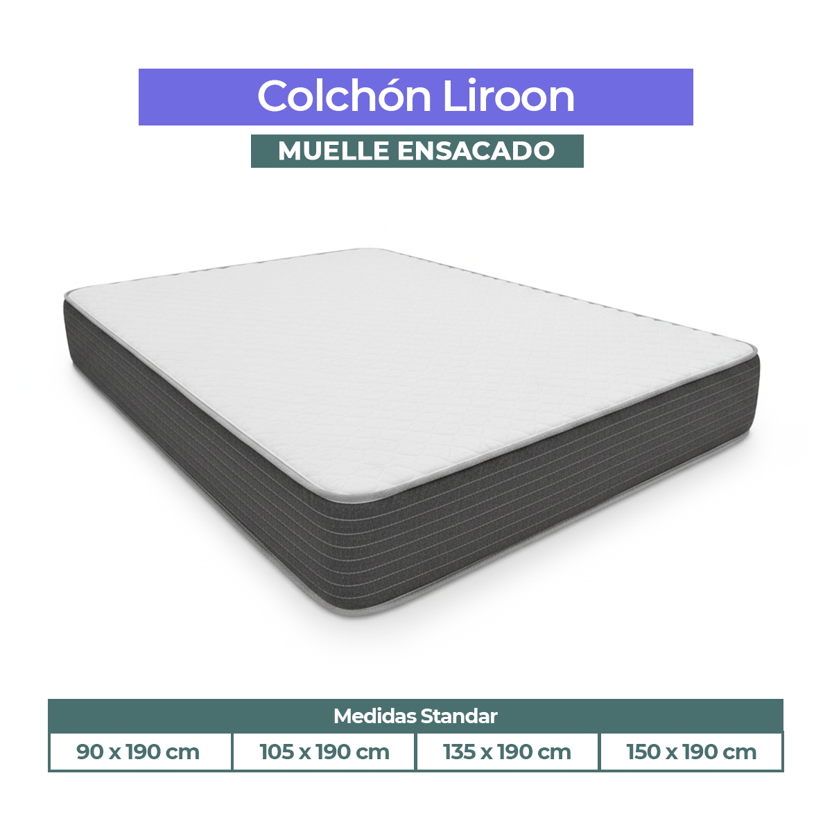 COLCHONES CON MEDIDAS STANDAR DESDE