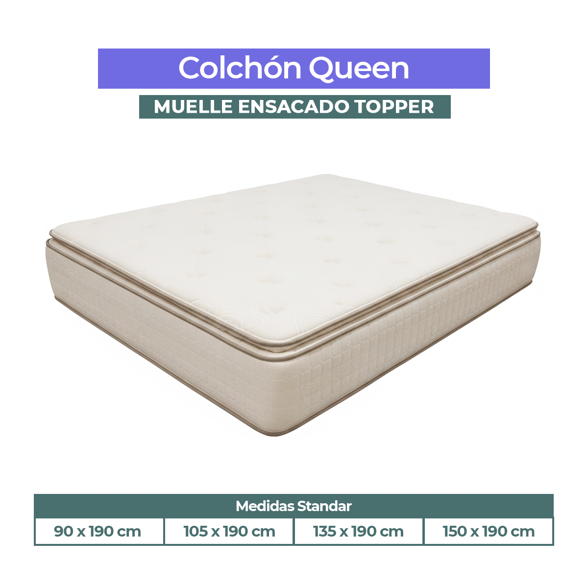 COLCHONES CON MEDIDAS STANDAR DESDE