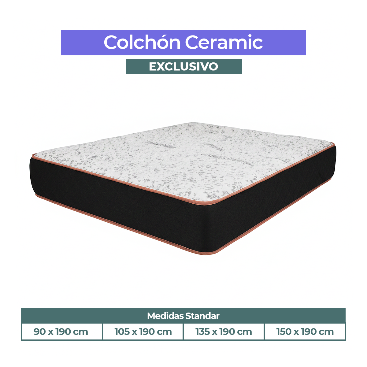 COLCHONES CON MEDIDAS STANDAR DESDE