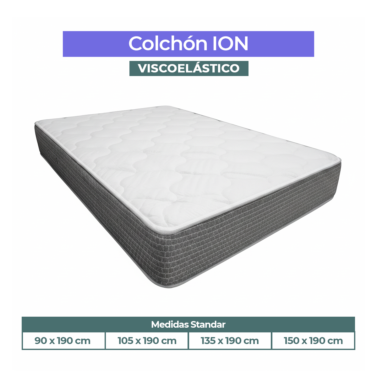 COLCHONES CON MEDIDAS STANDAR DESDE